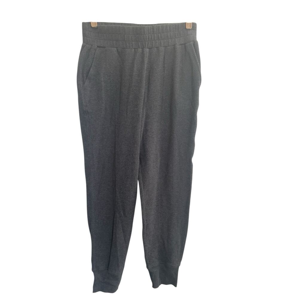 CAbi #4639 Waffle Jogger Charcoal Gray Pants Size Small Stretch Waist #6248